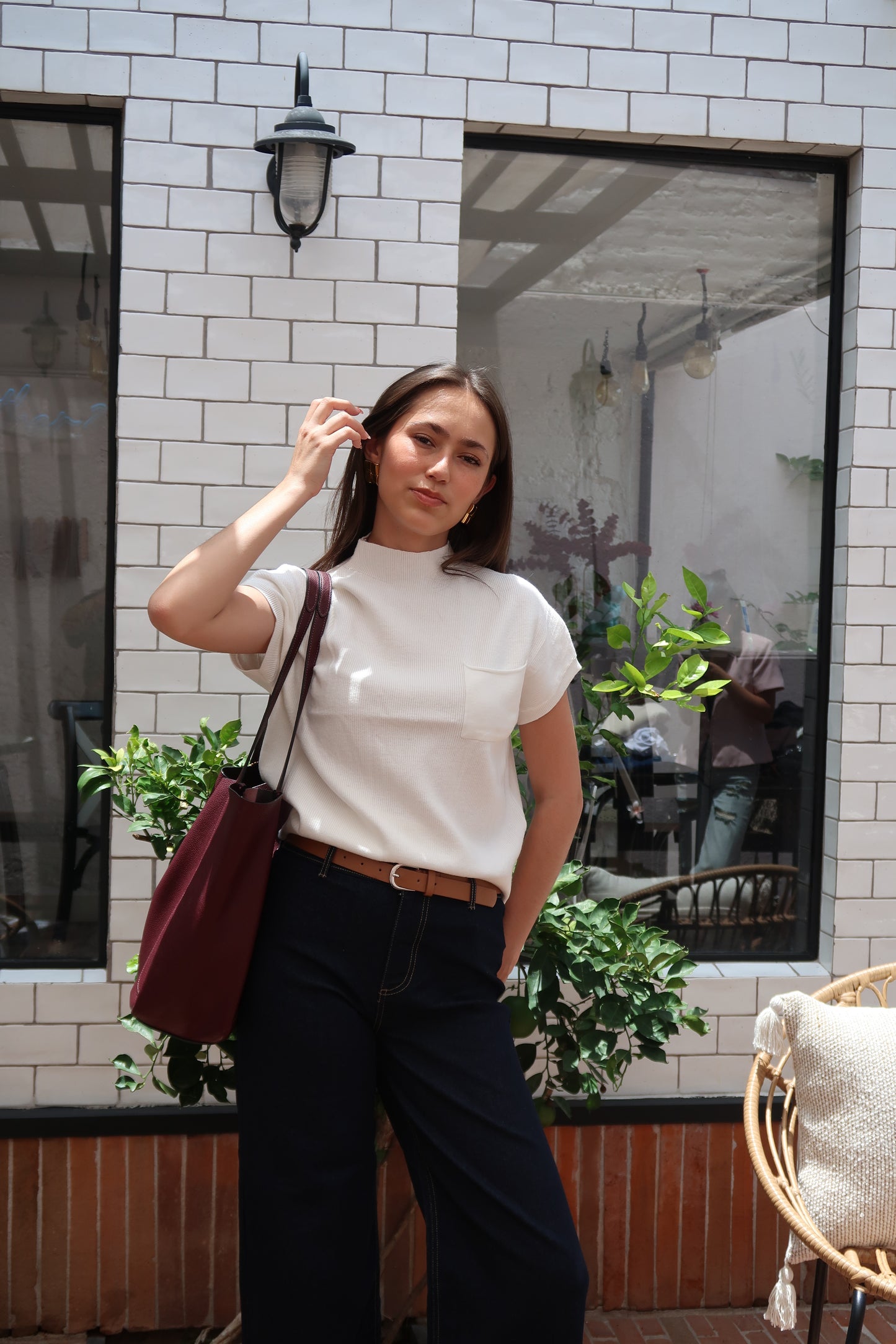 Blusa Tej bolsa