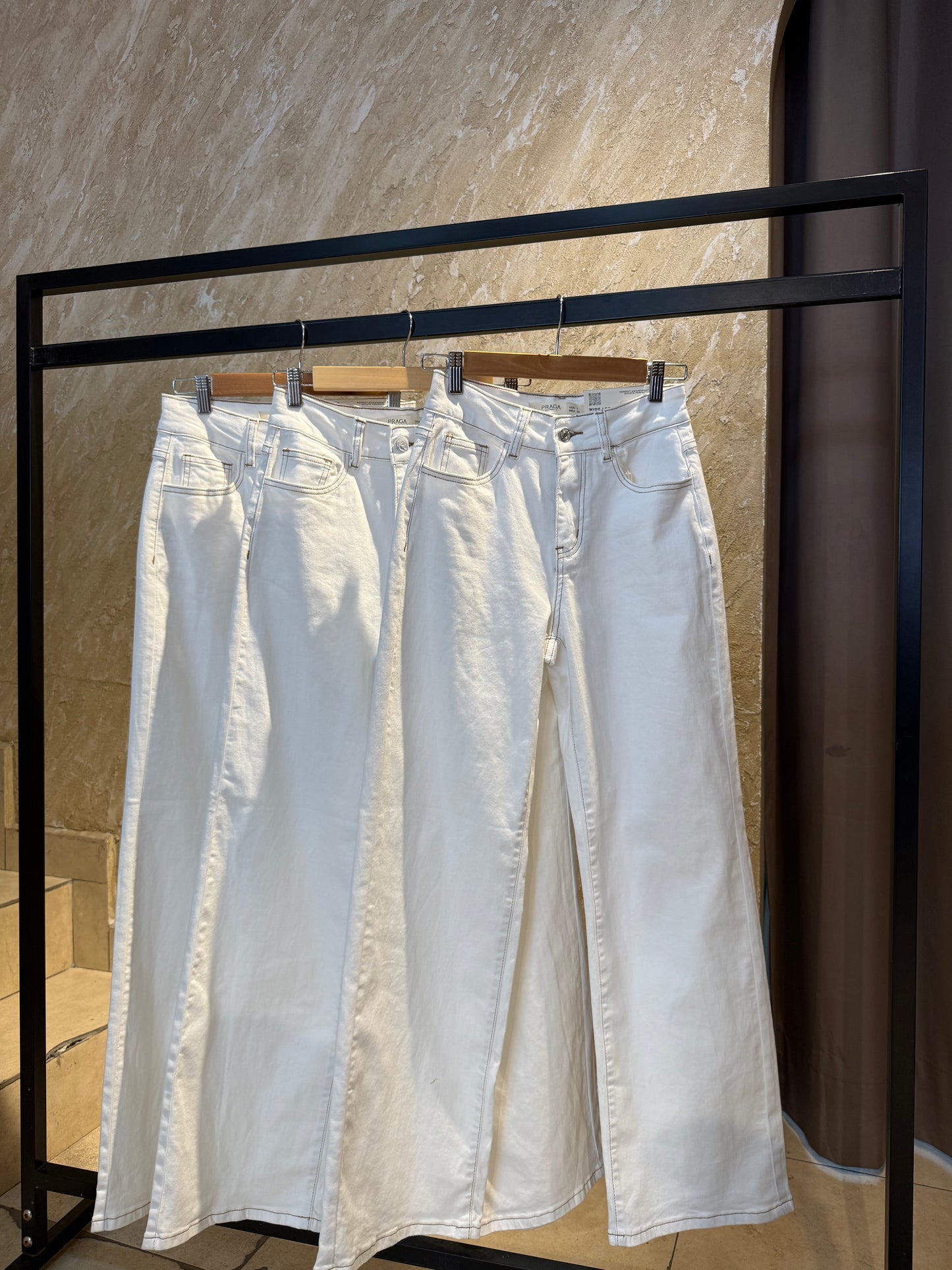 Pantalón mezclilla blanco