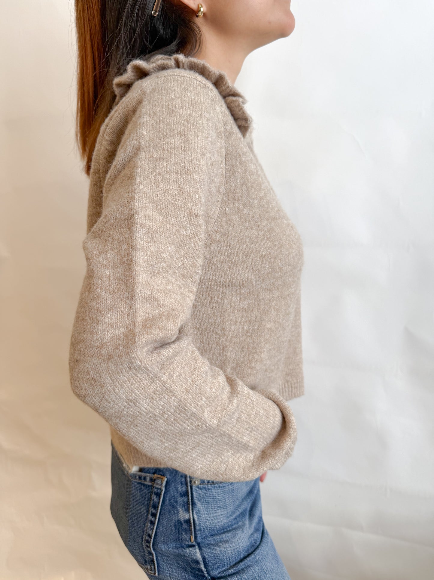 Suéter tejido cuello mable