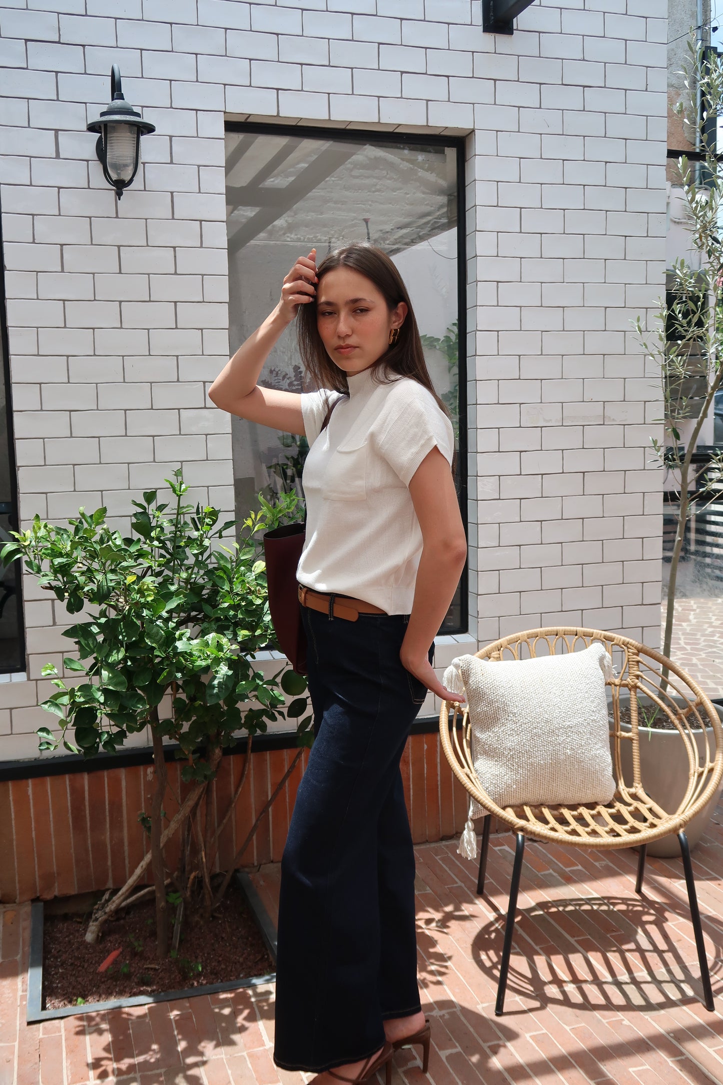 Blusa Tej bolsa