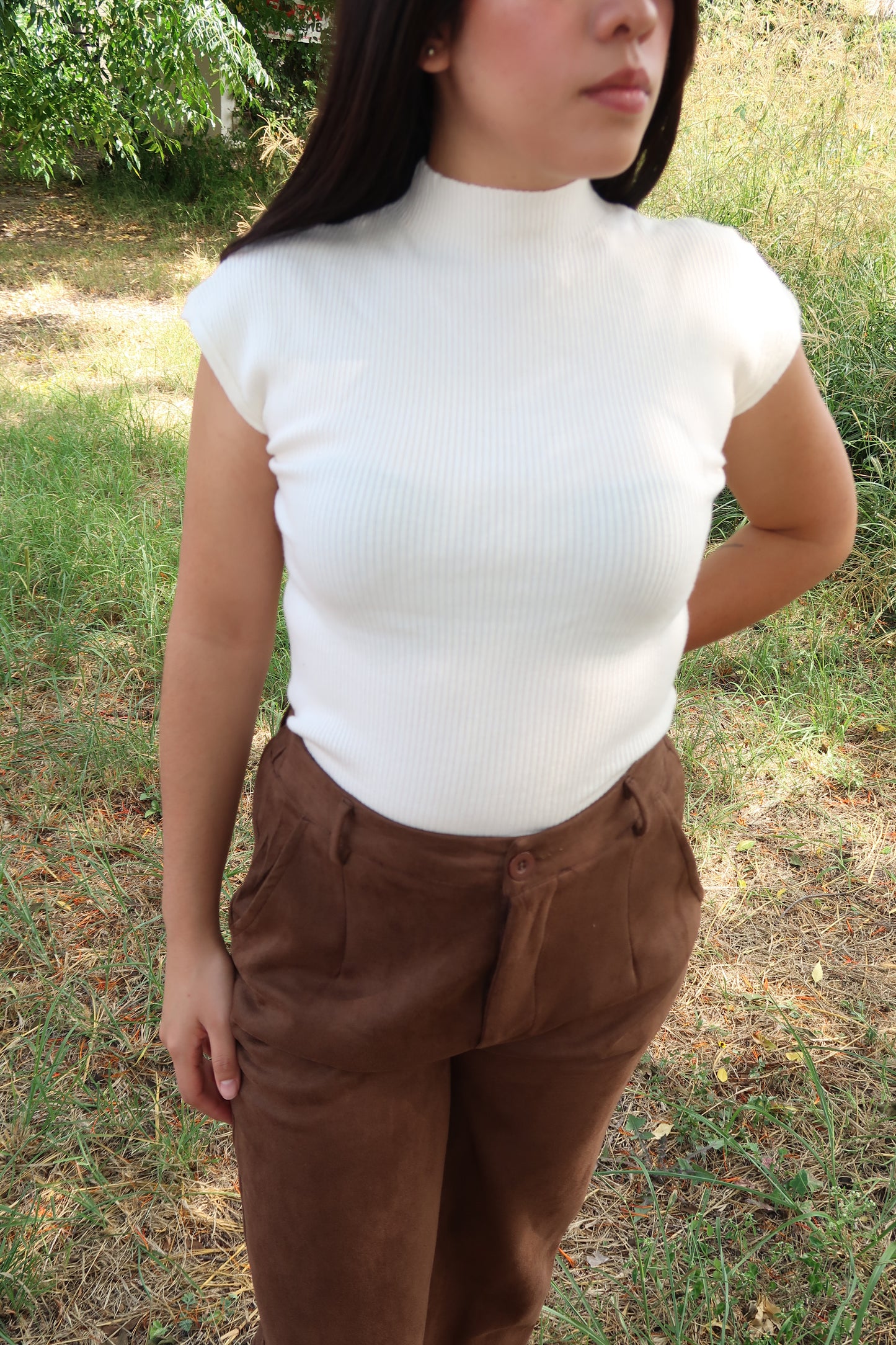 Top cuello alto