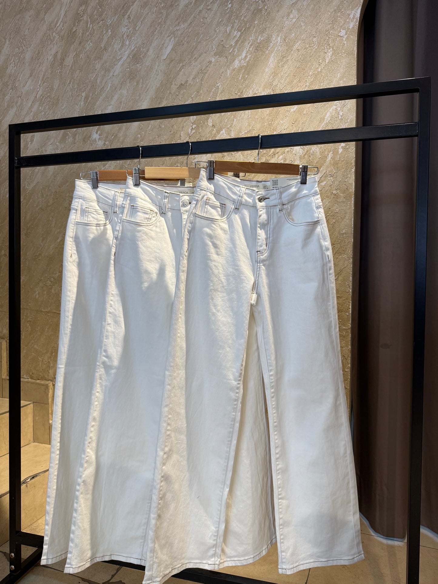 Pantalón mezclilla blanco