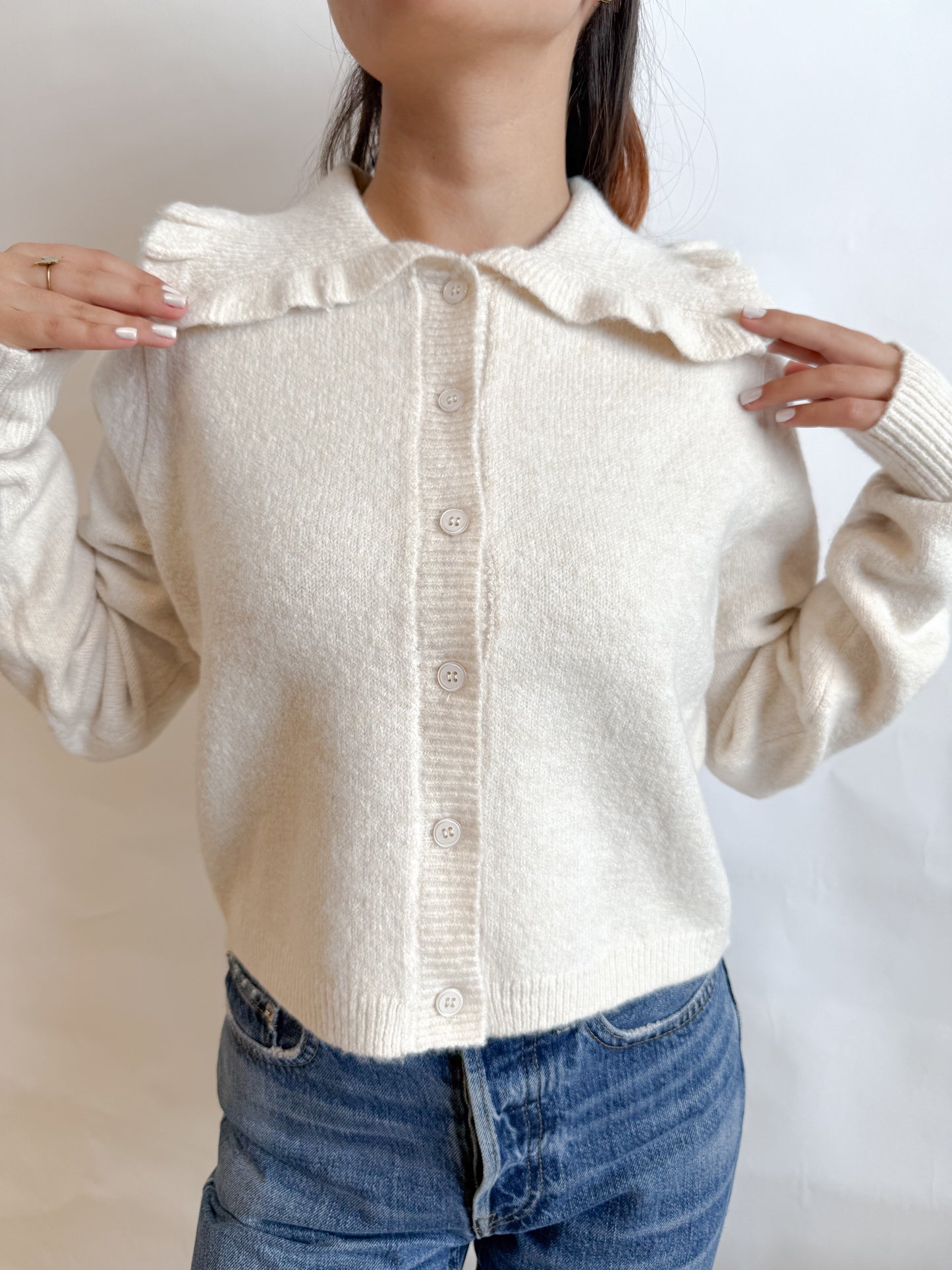 Suéter tejido cuello mable