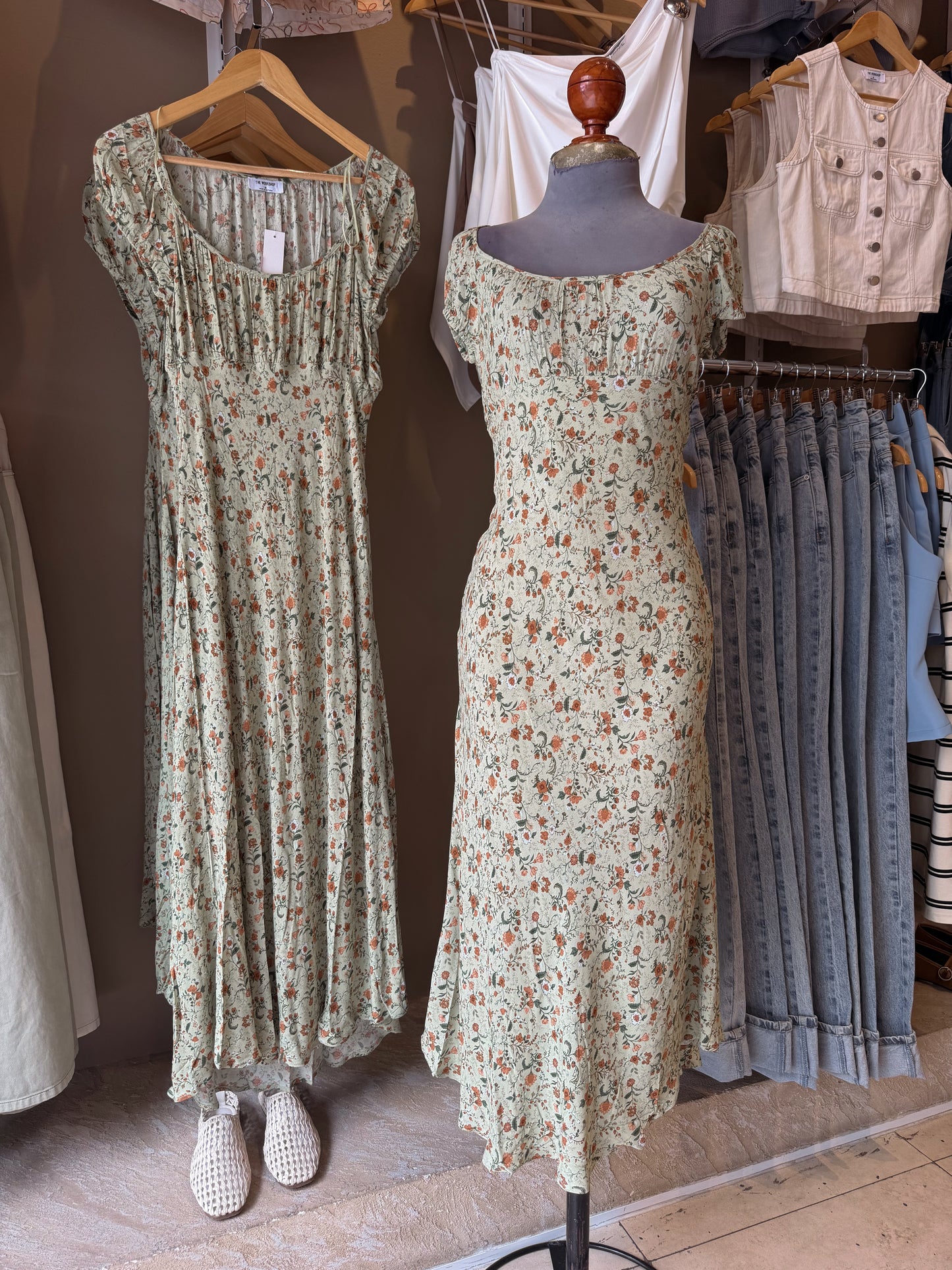 Vestido Floral Sage