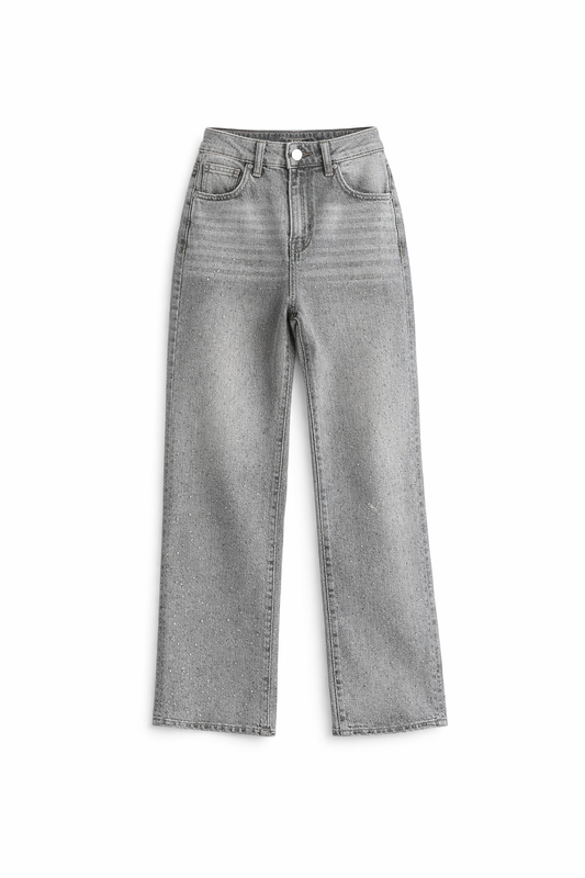 Pantalón wide leg brillos