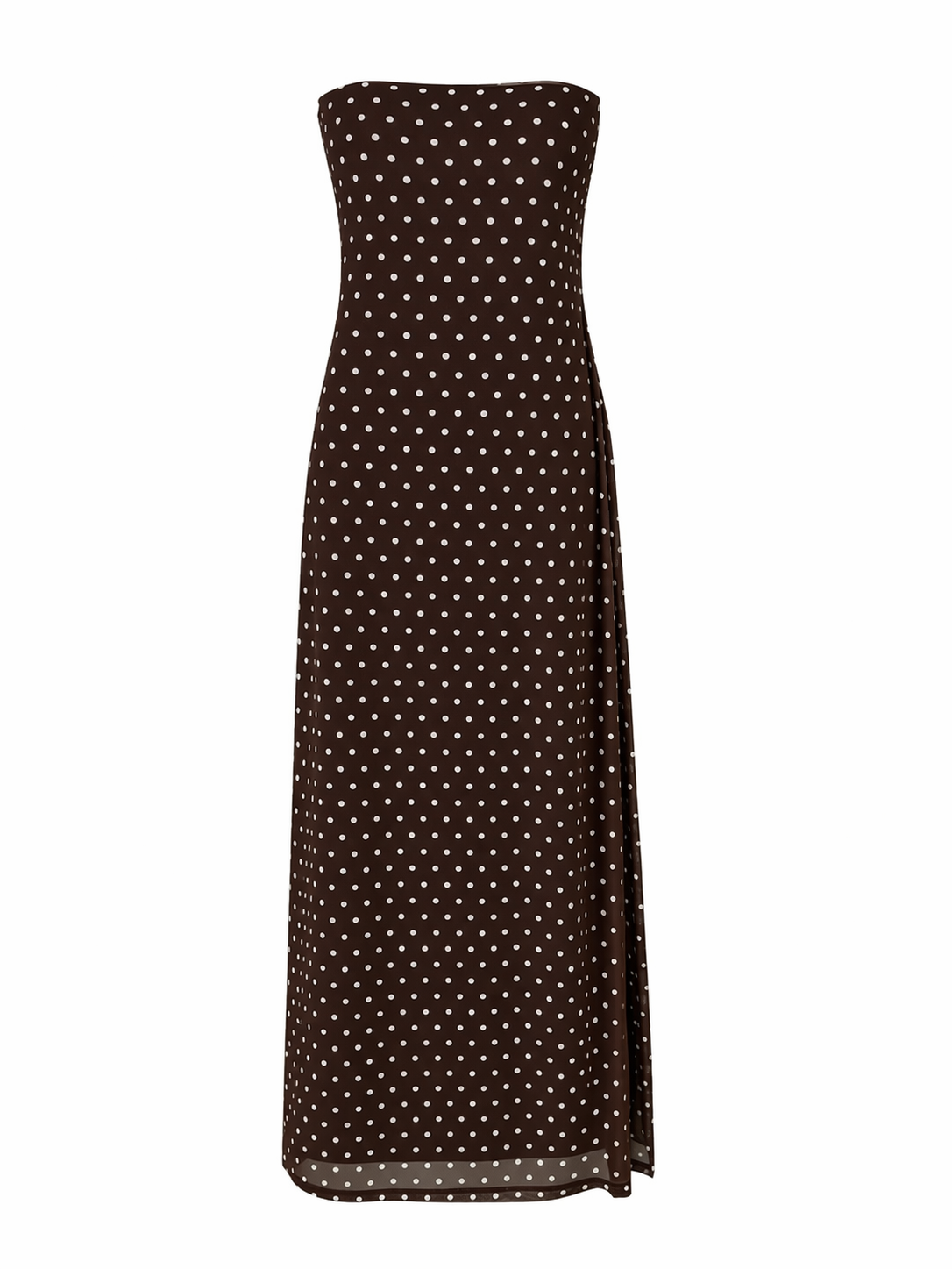 Vestido strapple lunares