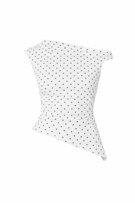 Blusa asimétrica puntos