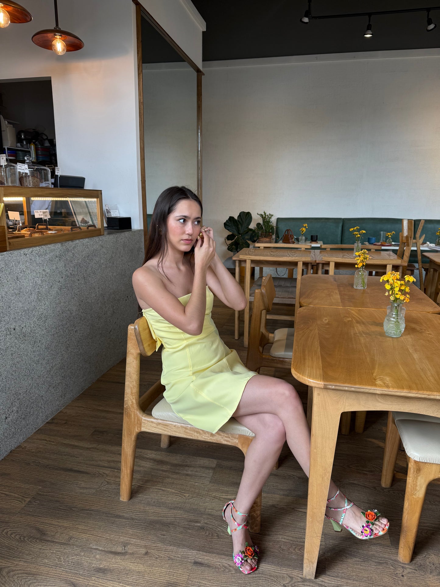 Vestido moño espalda