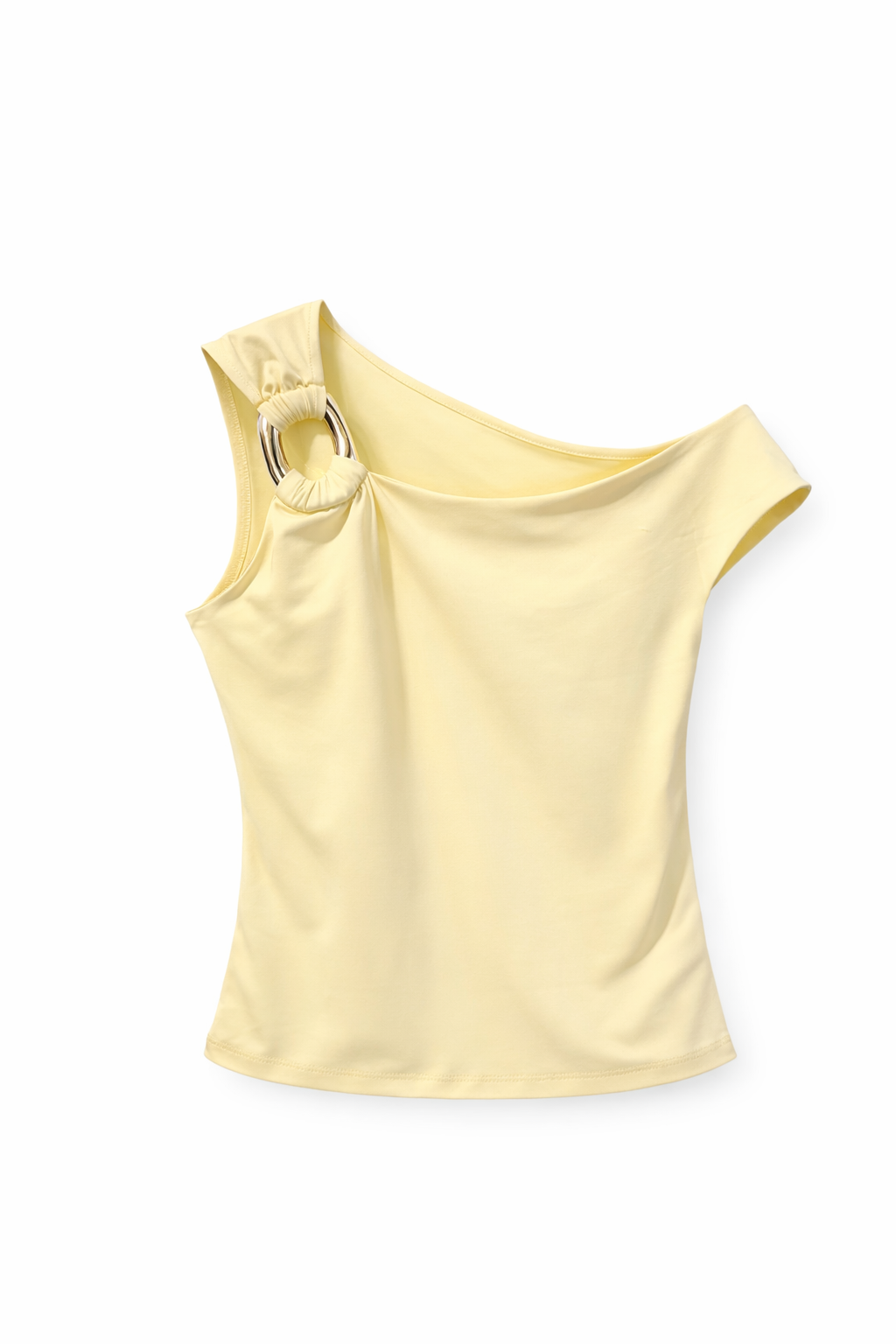 Blusa asimetría detalle dorado