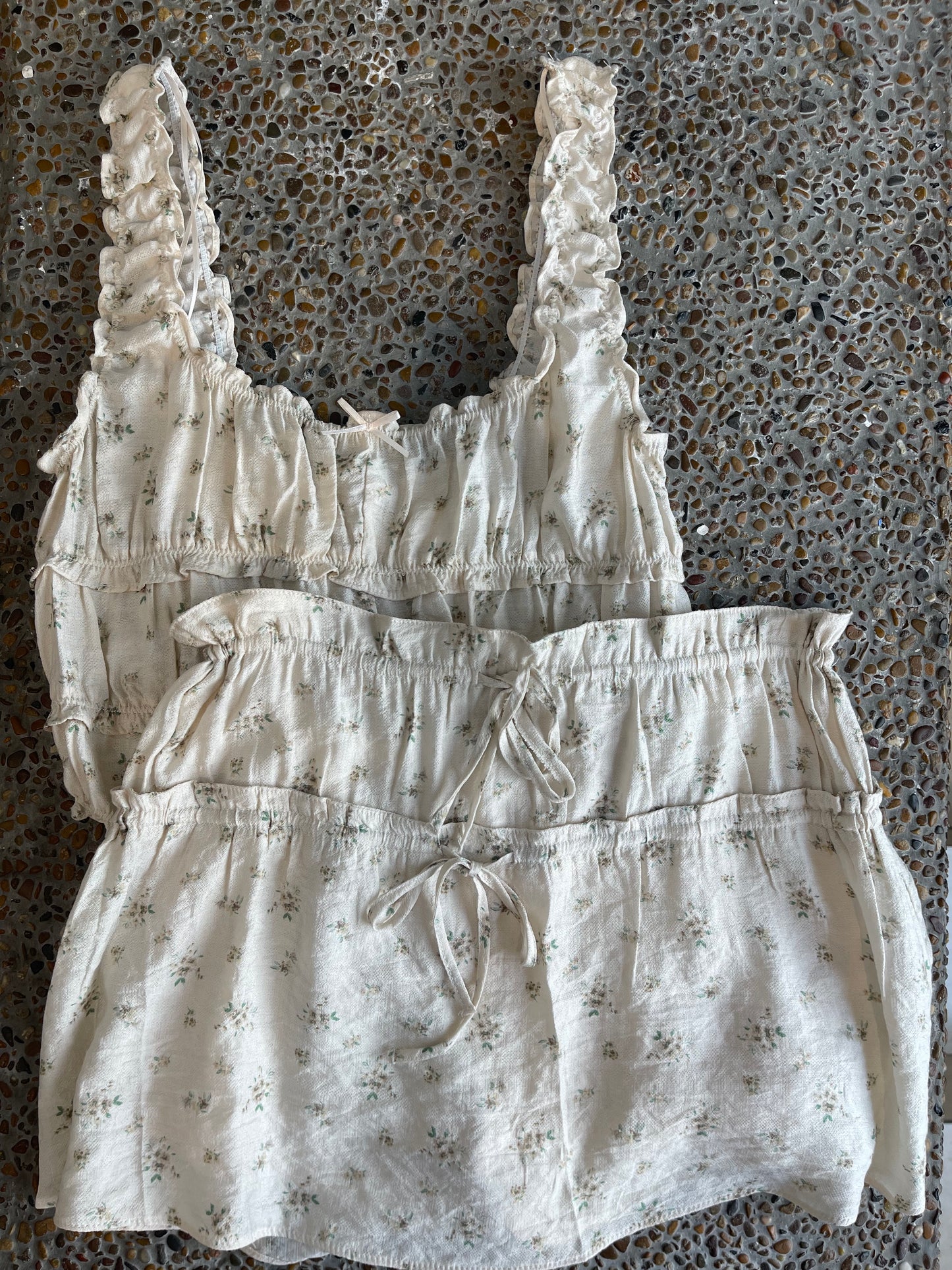 Conjunto floreado short