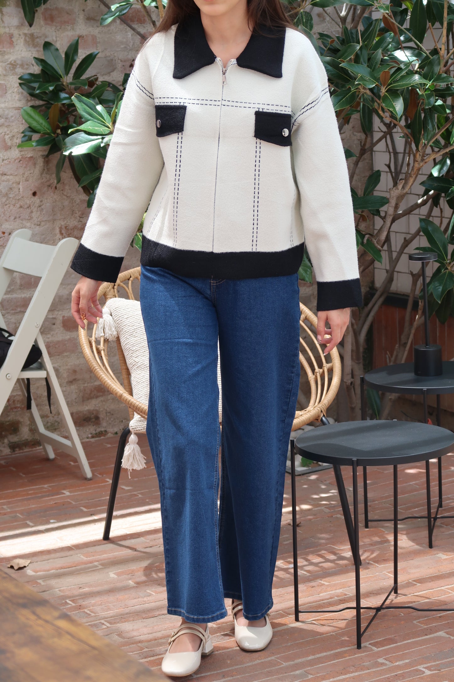 Pantalón de mezclilla culotte