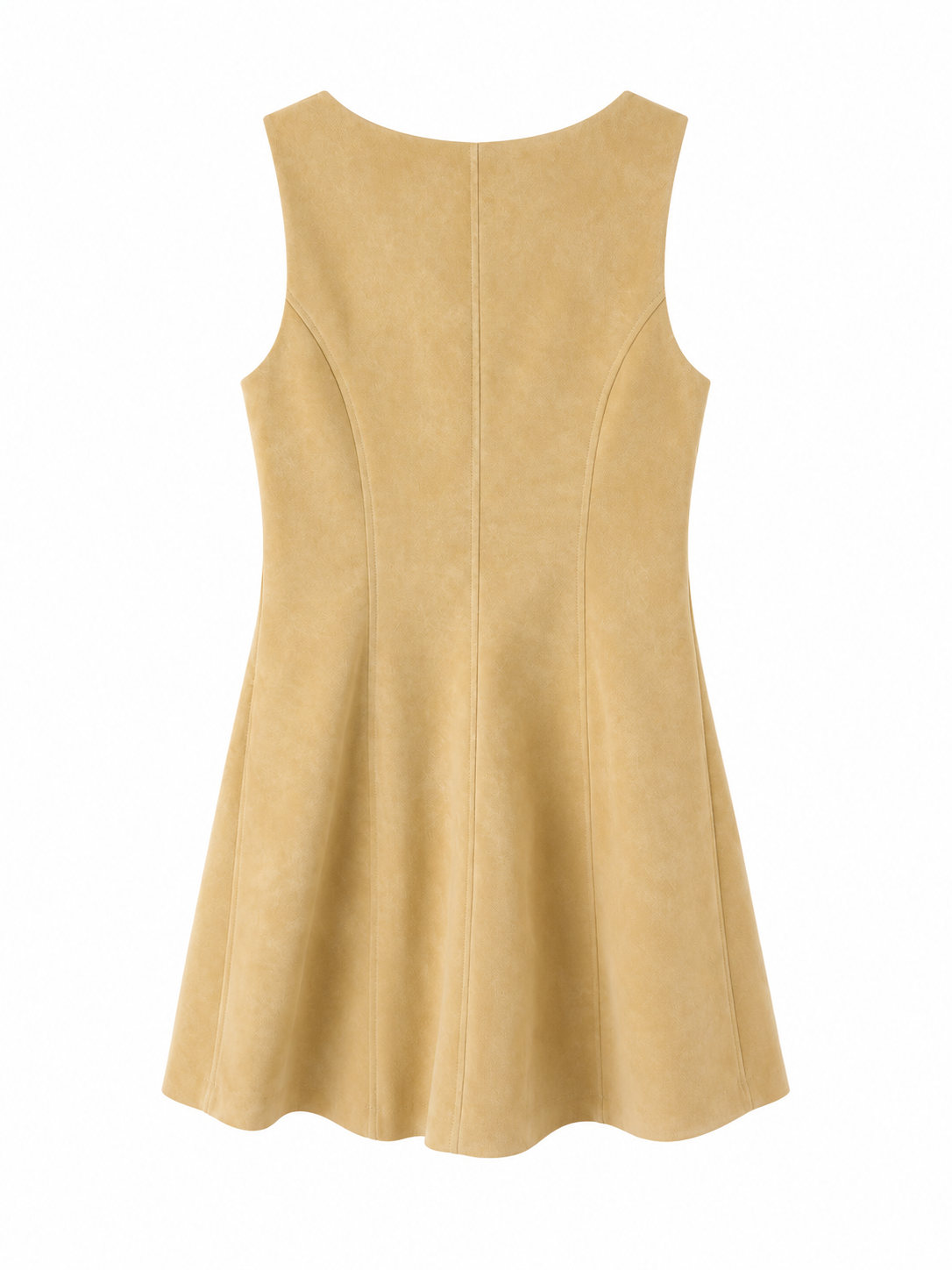 Vestido gamuza botones