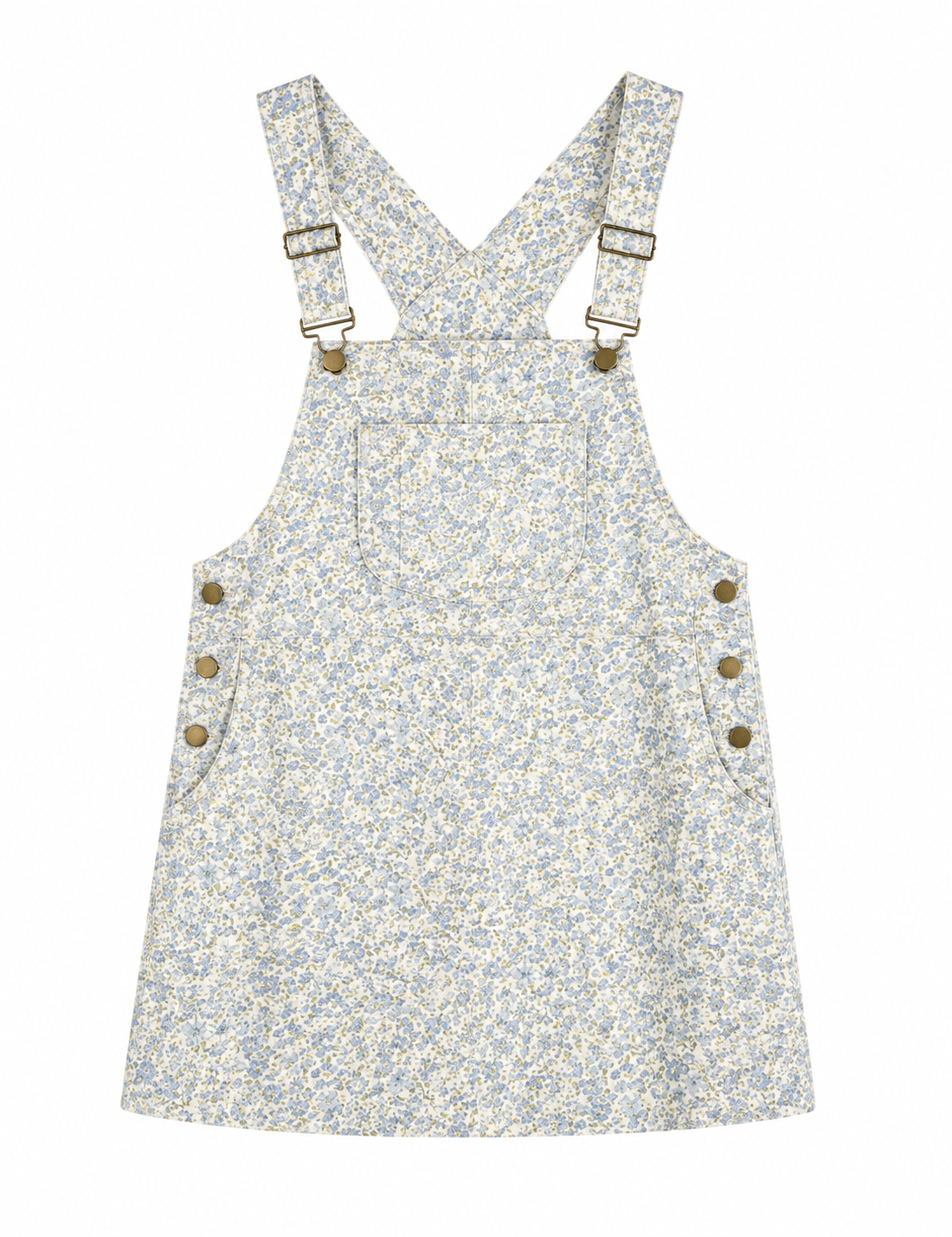 Overall Floral Blue