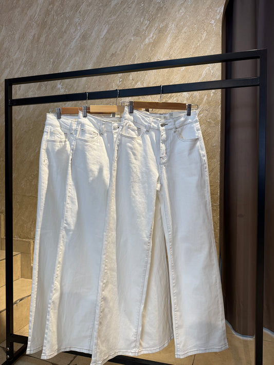 Pantalón mezclilla blanco