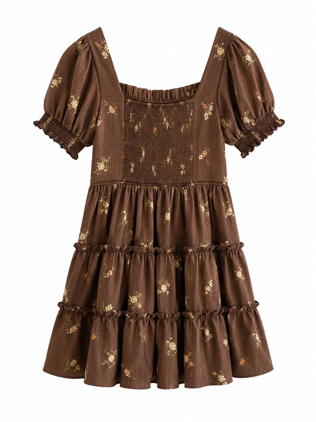 Vestido midi Flores