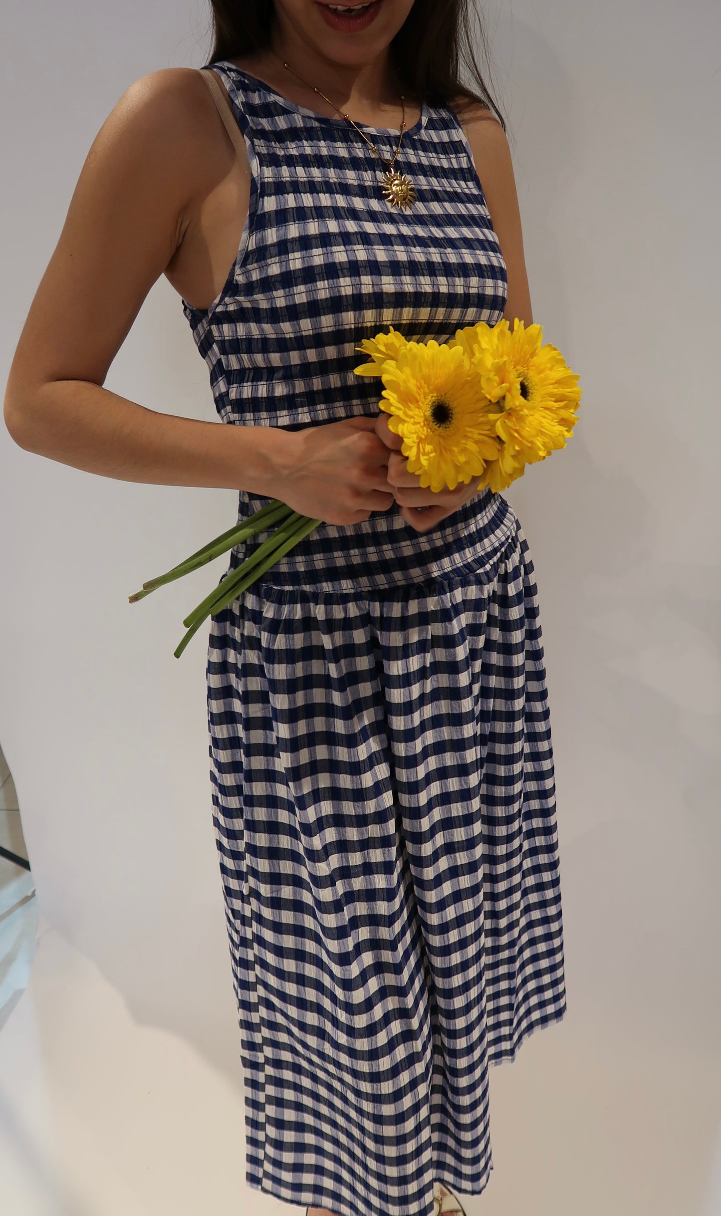 Vestido cuadros primavera