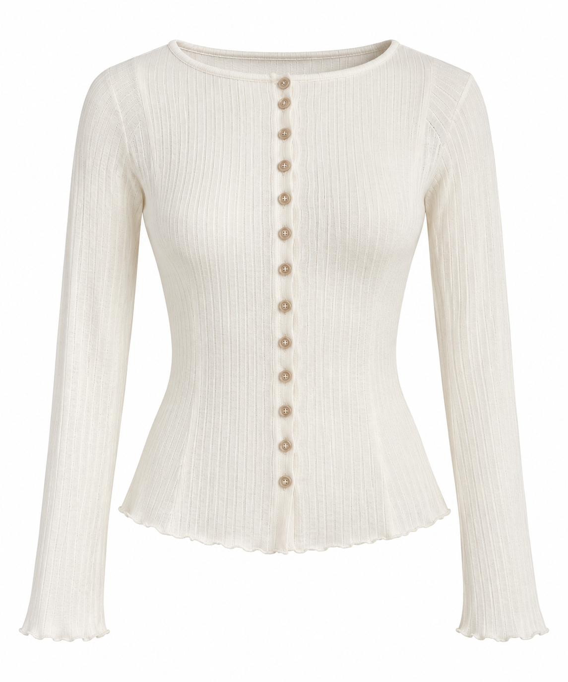 Blusa manga larga cuadros
