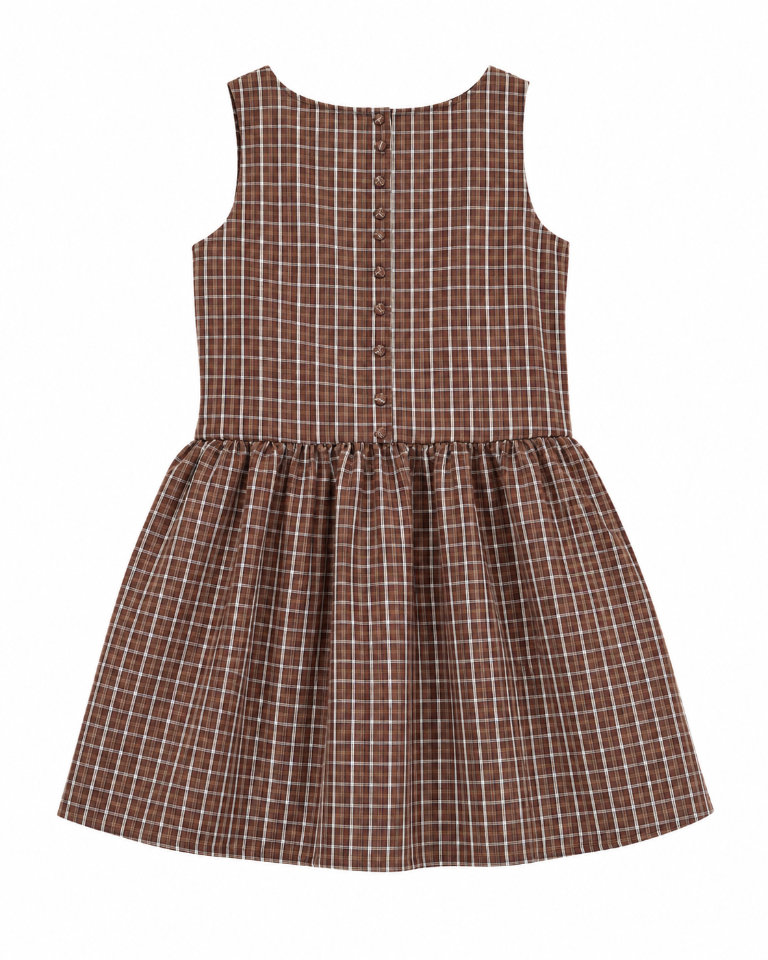 Vestido cuadros y botones