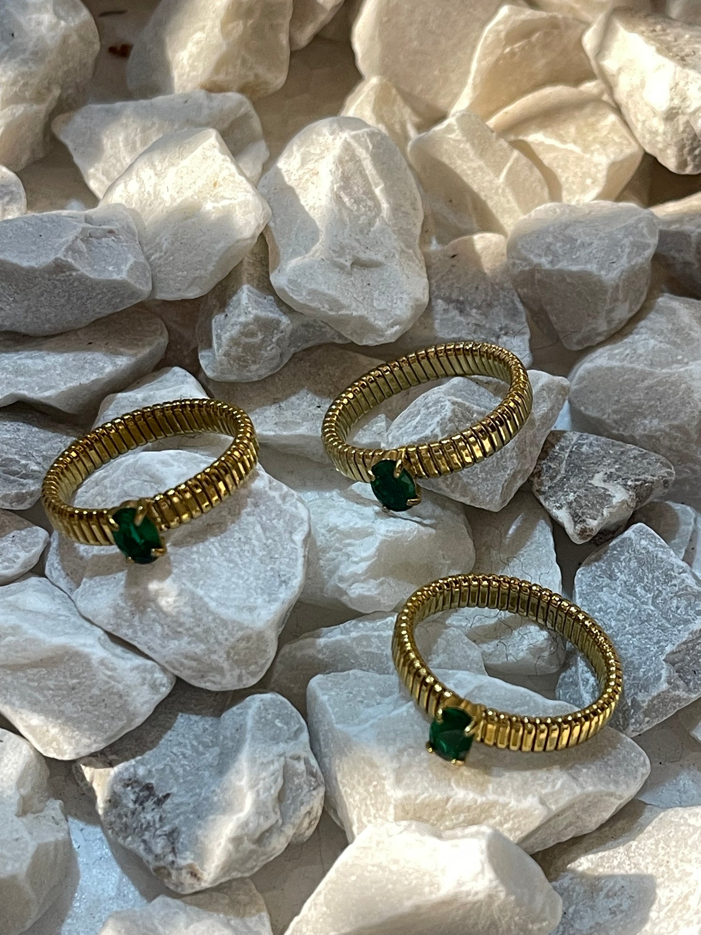 Anillo piedra verde
