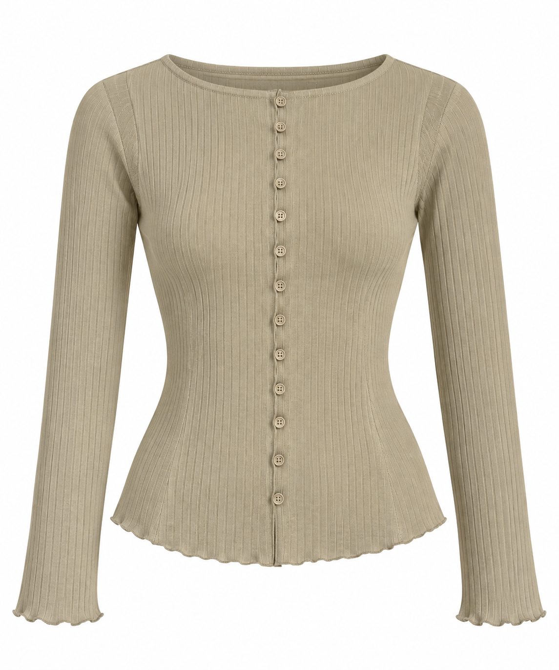 Blusa manga larga cuadros