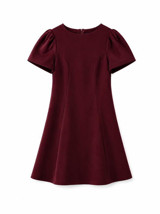 Vestido corto de mangas