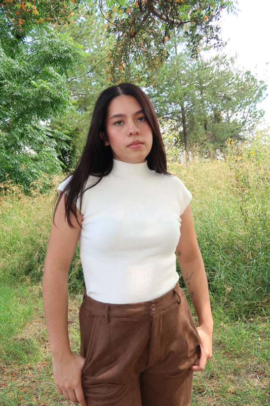 Top cuello alto