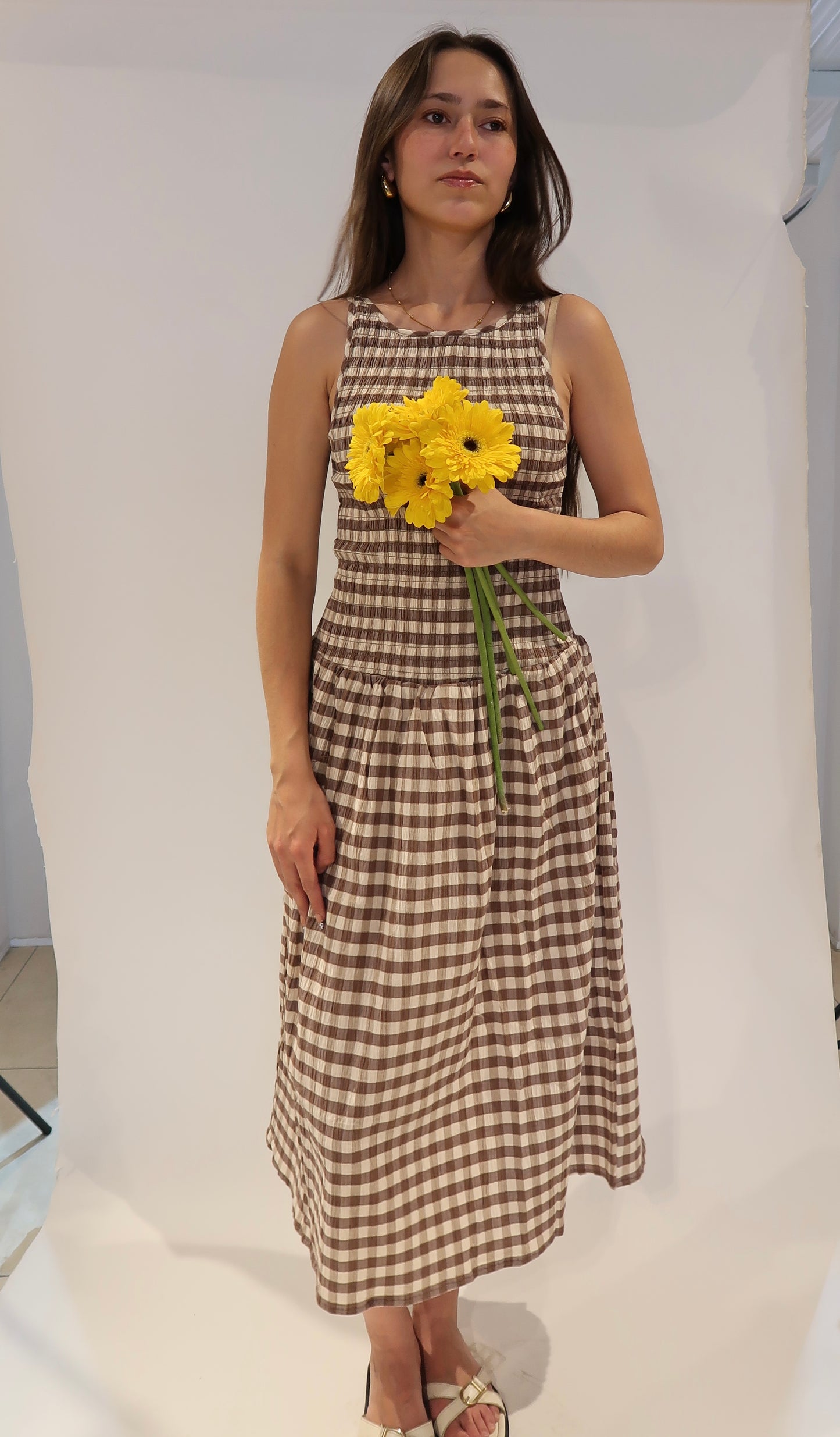 Vestido cuadros primavera