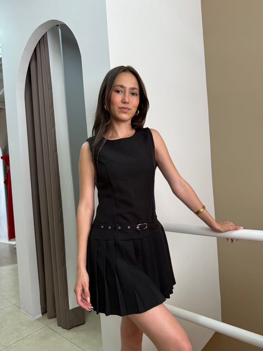 Vestido tableado