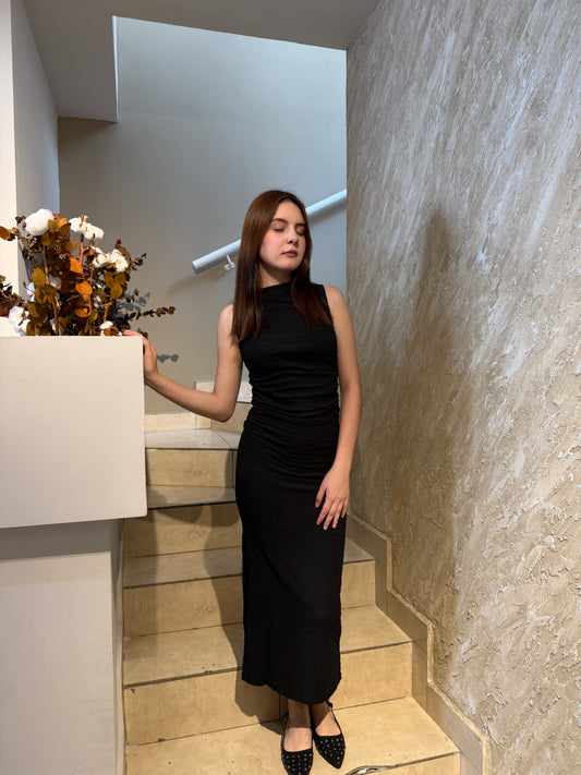Vestido corrugado