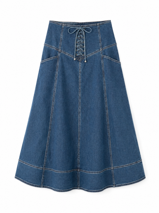 Falda mezclilla con corset