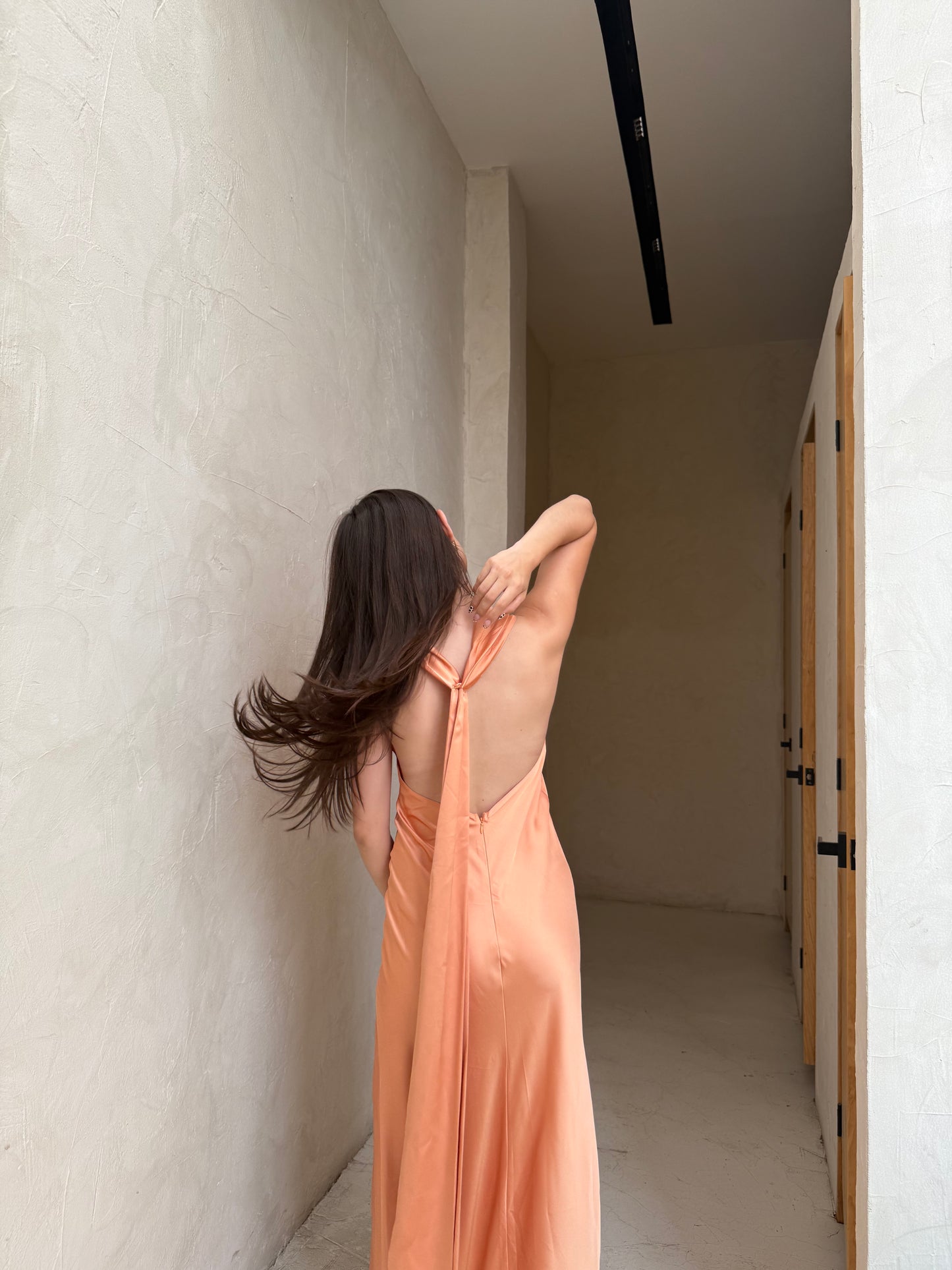 vestido satin