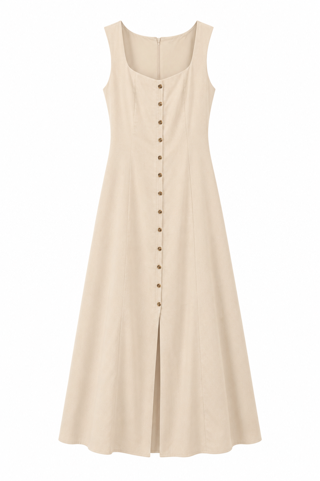 Vestido largo botones