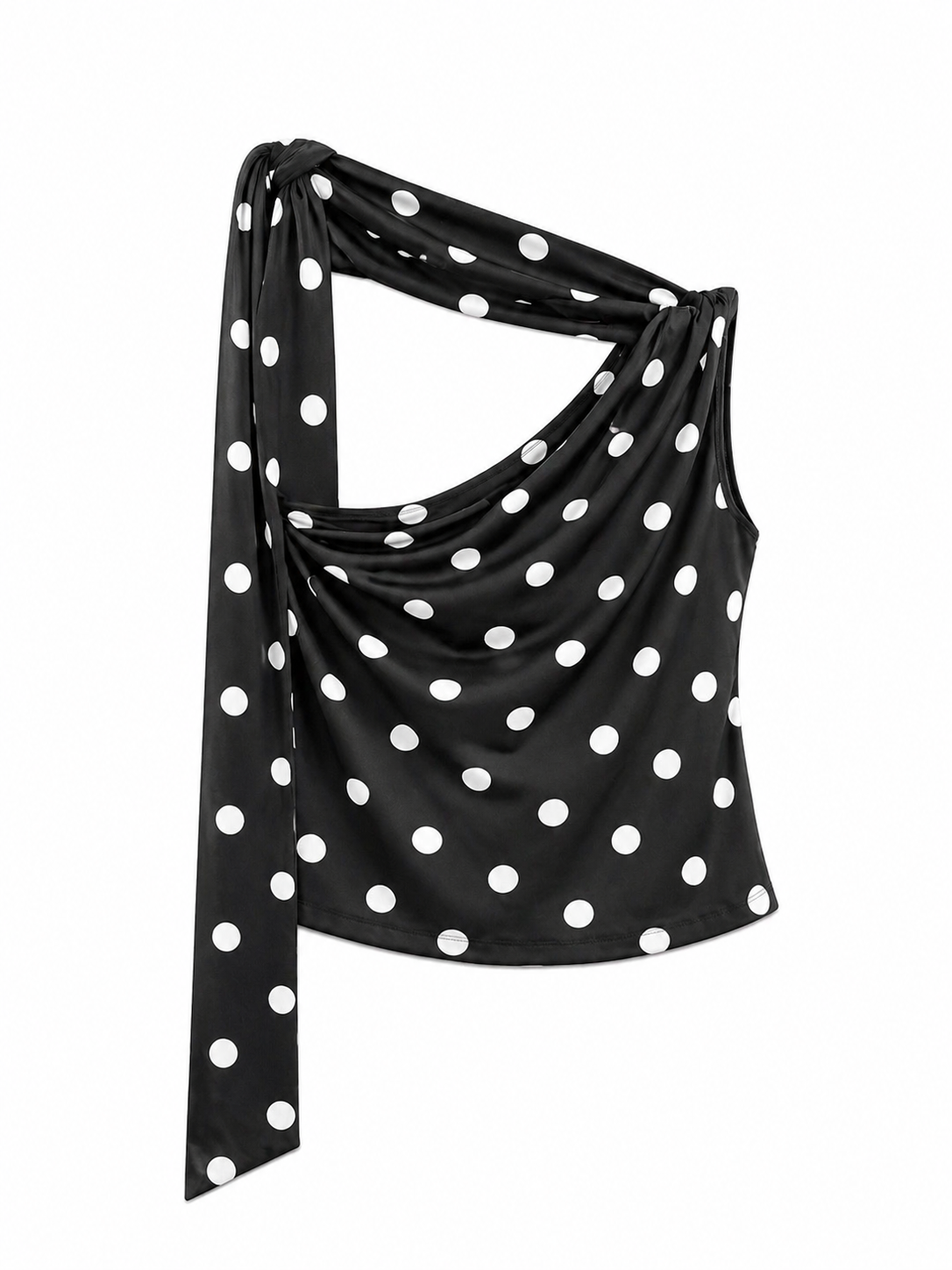 Blusa polka corbatín