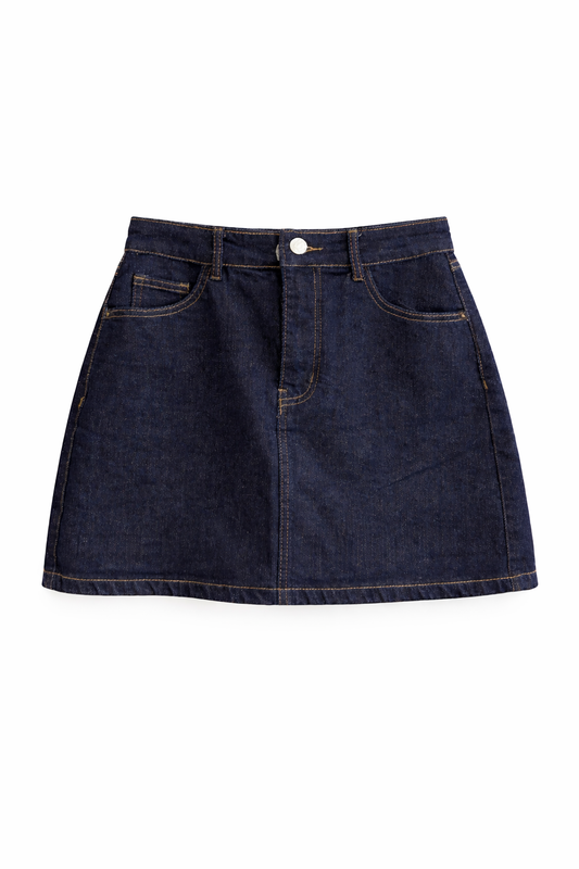 Falda mezclilla oscura