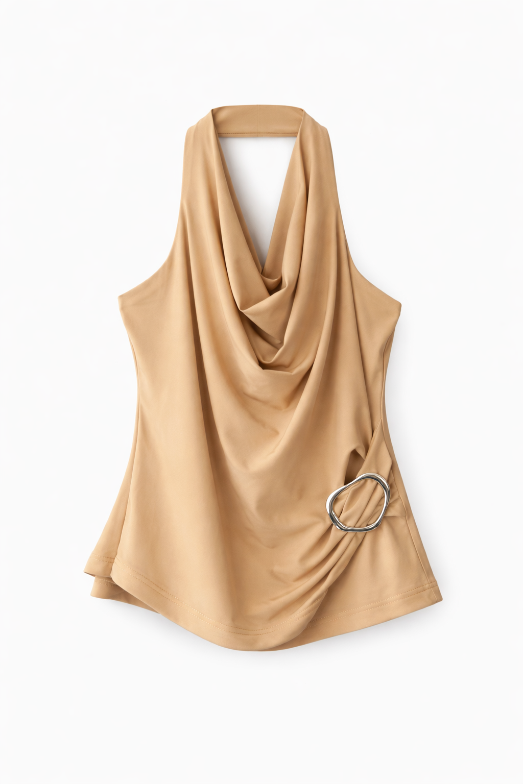 Top cuello halter detalle dorado