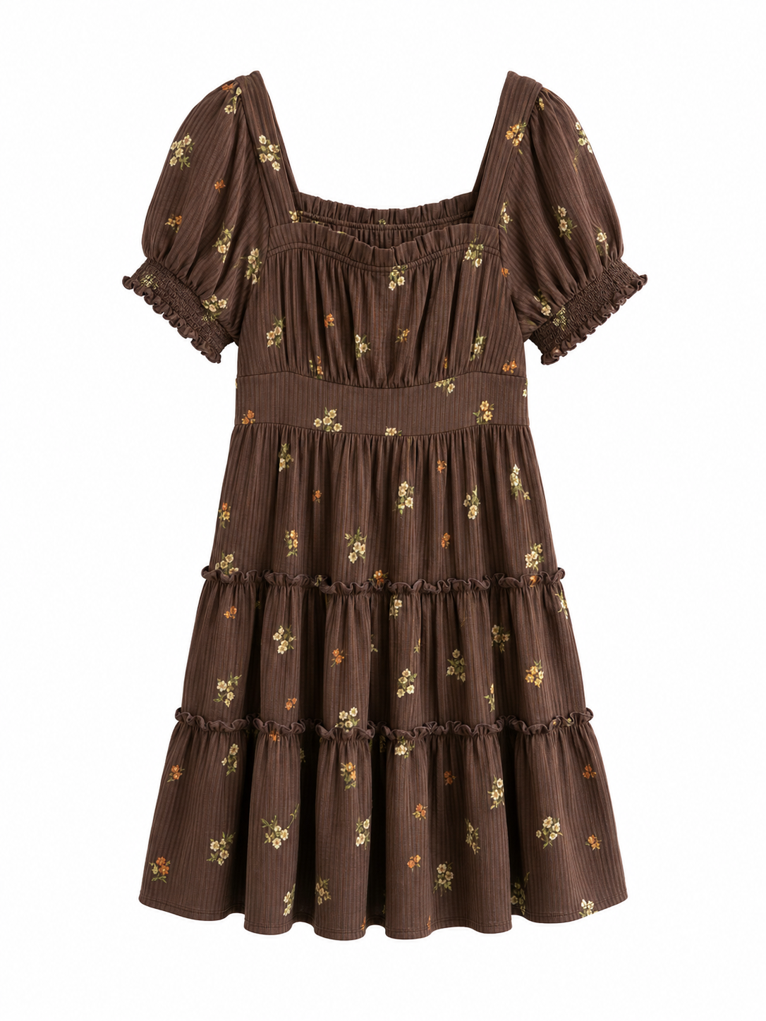 Vestido midi Flores