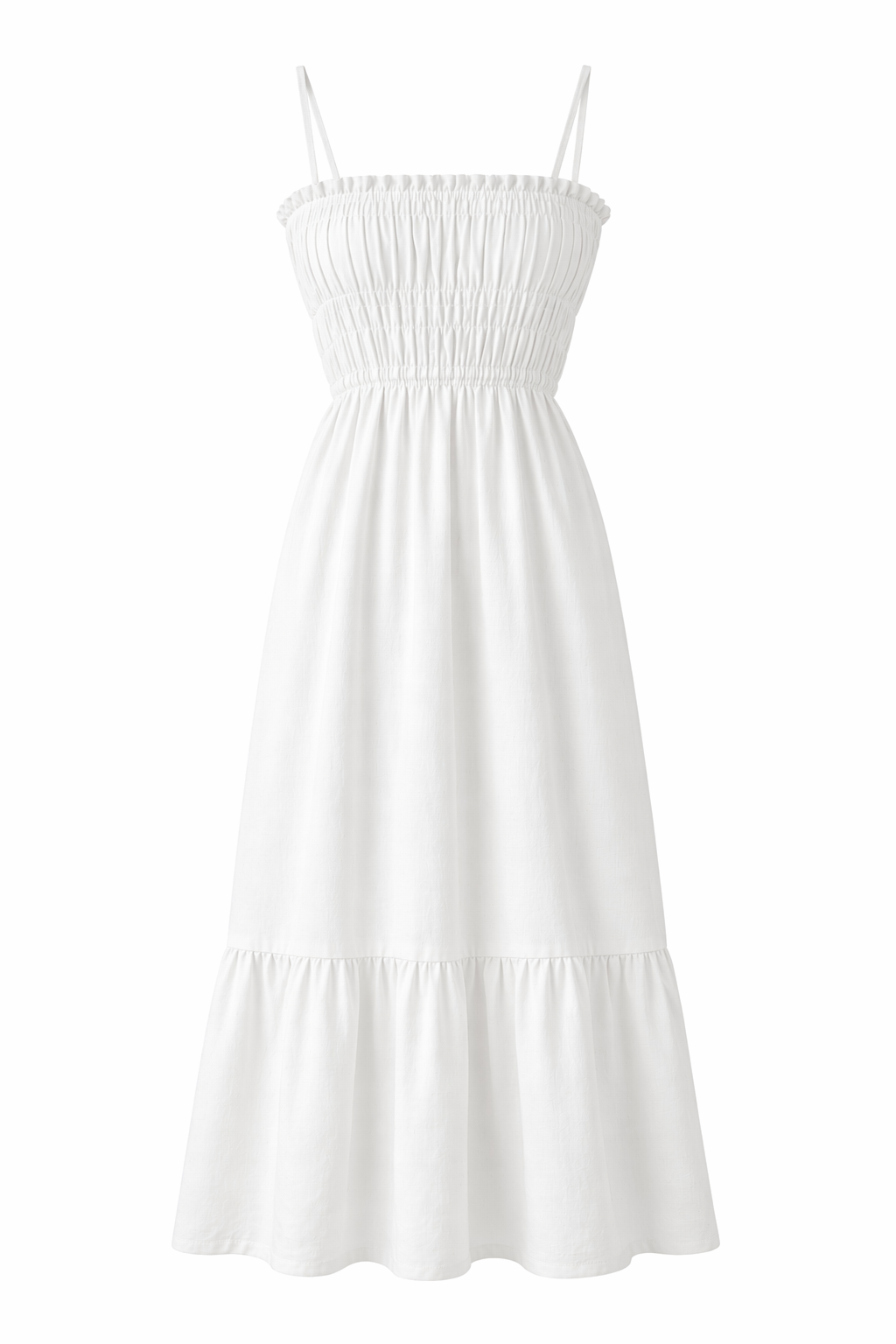 Vestido midi smock