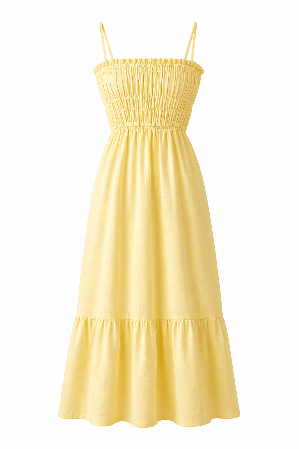 Vestido midi smock