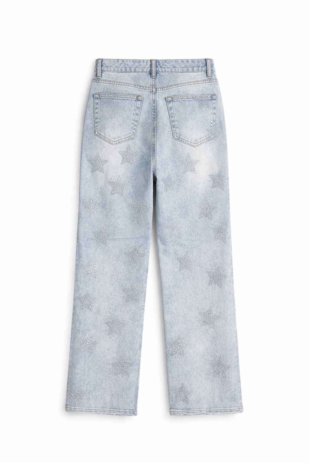 Pantalón estrellas de brillos wide leg