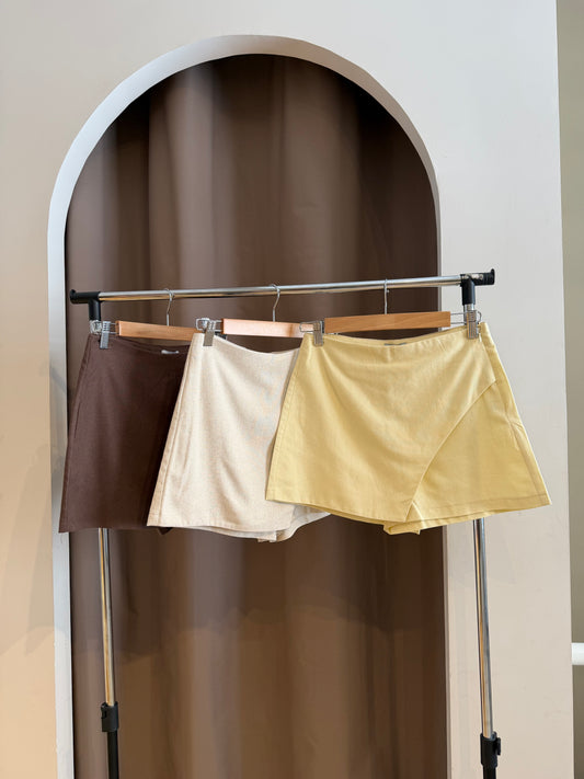 Falda short lino