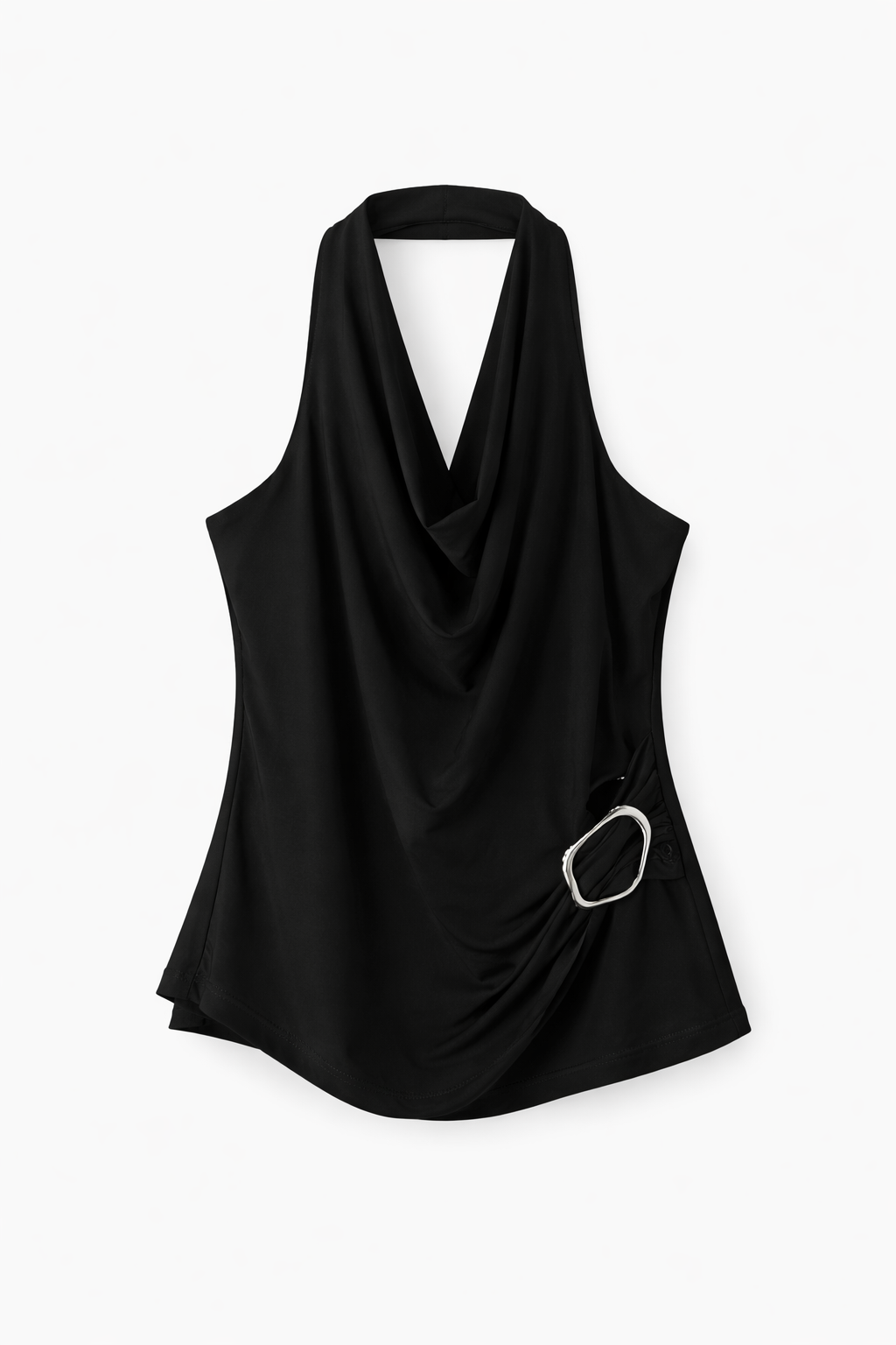 Top cuello halter detalle dorado