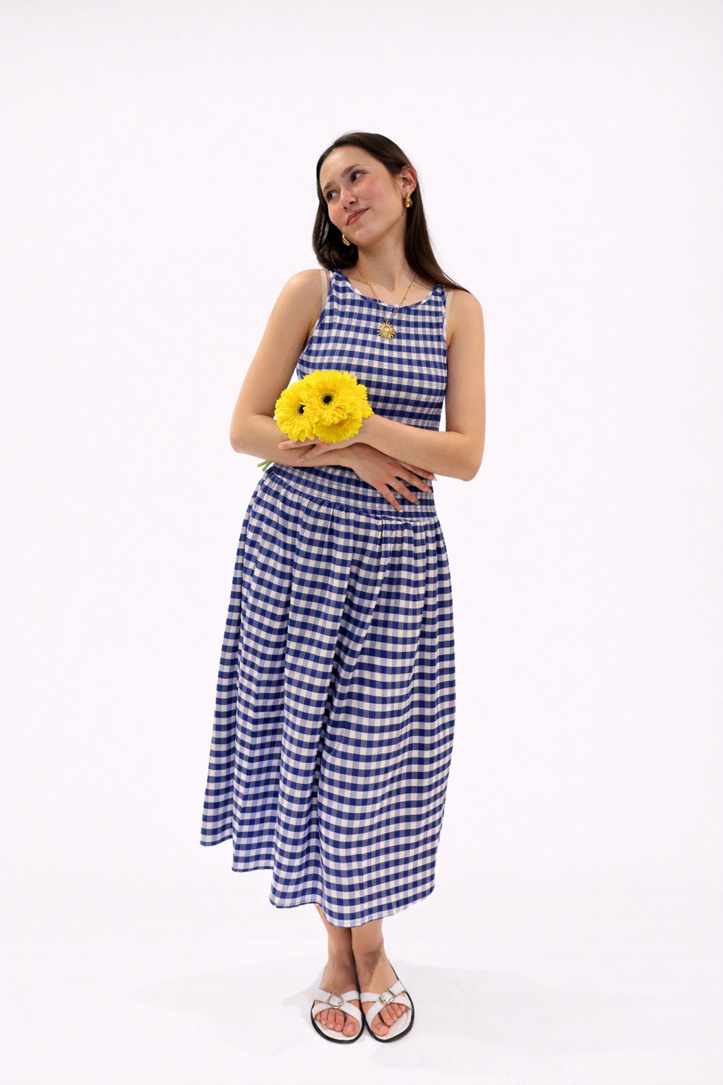 Vestido cuadros primavera