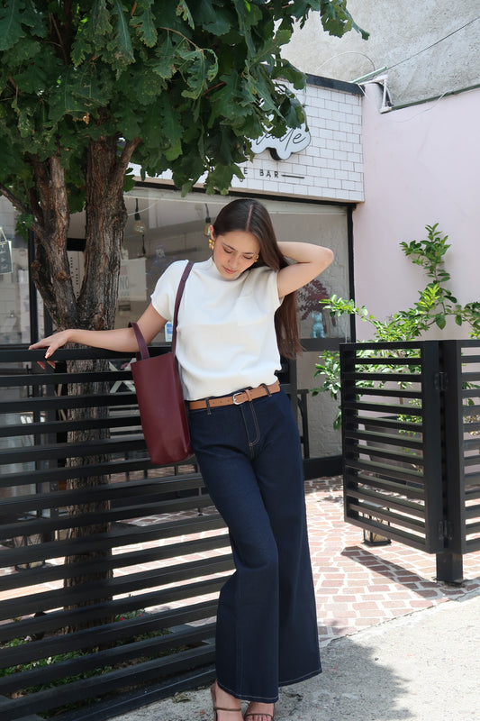 Pantalón de mezclilla culotte