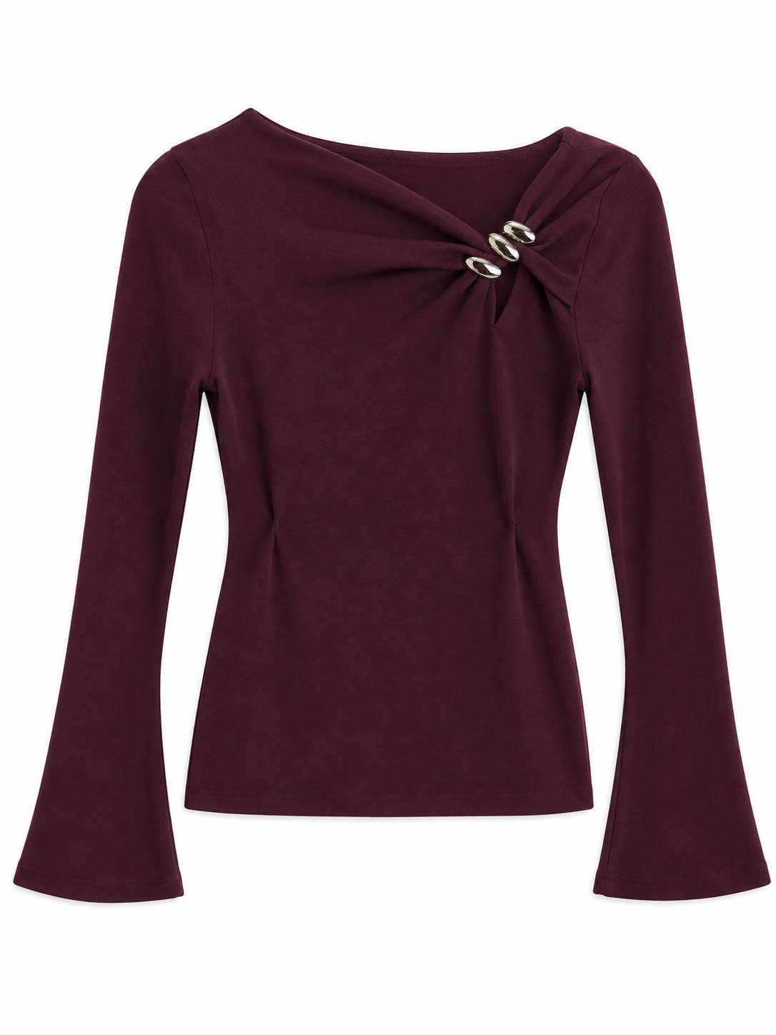 Blusa detalle manga larga