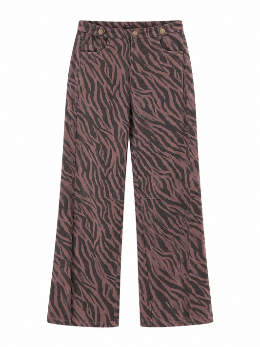 Pantalón Wide Leg Animal Print
