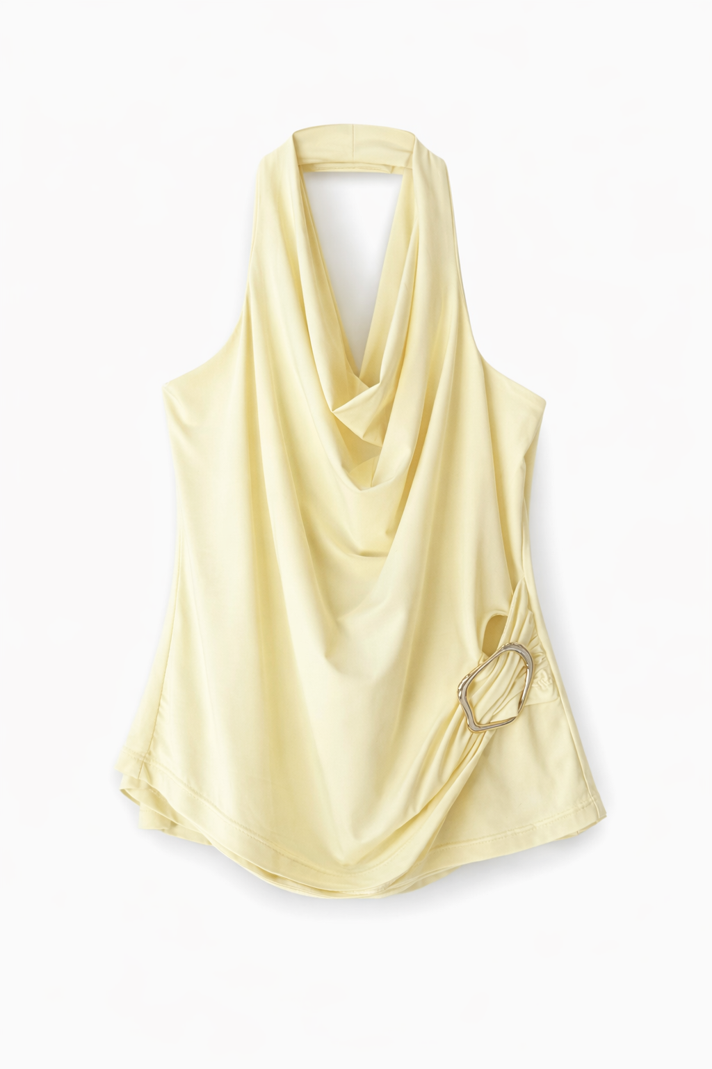 Top cuello halter detalle dorado