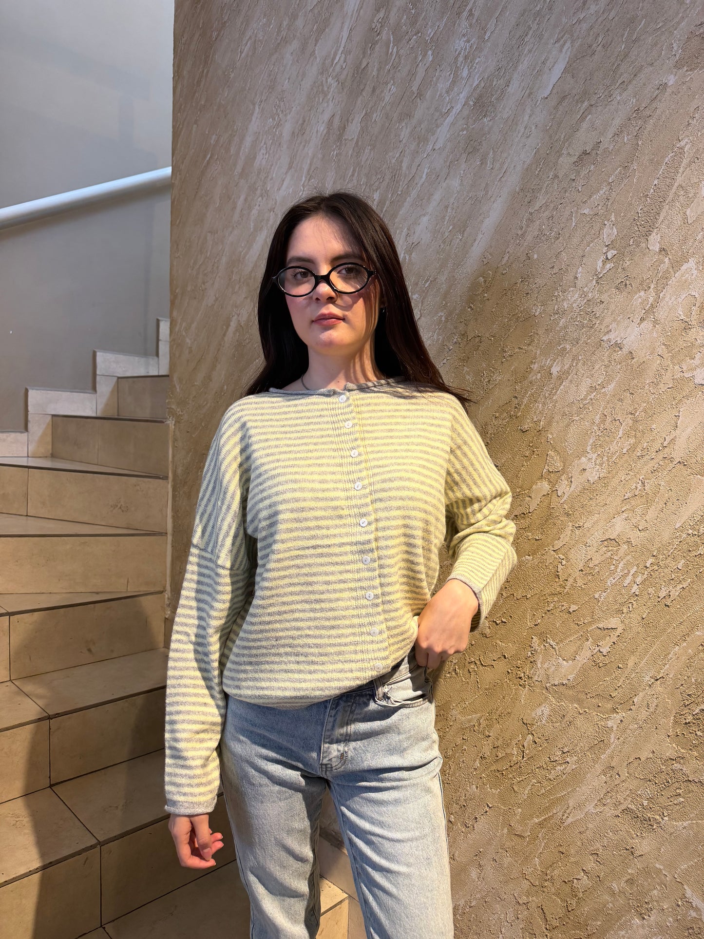 Cardigan Rayas