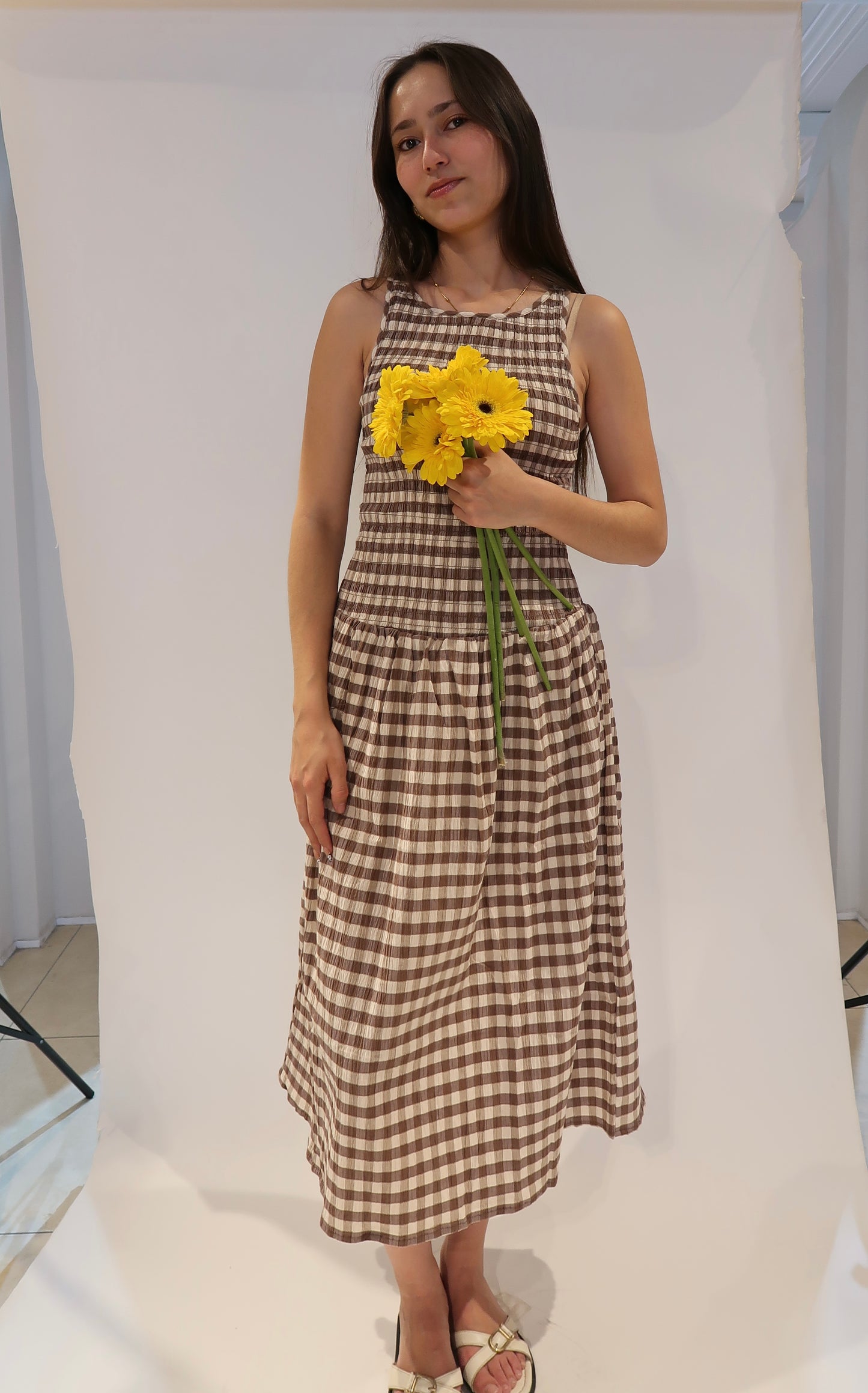 Vestido cuadros primavera