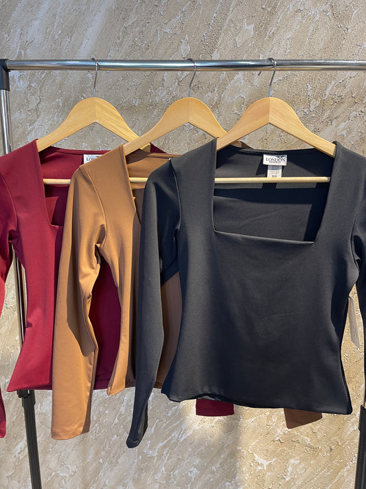 Blusa escote cuadrado