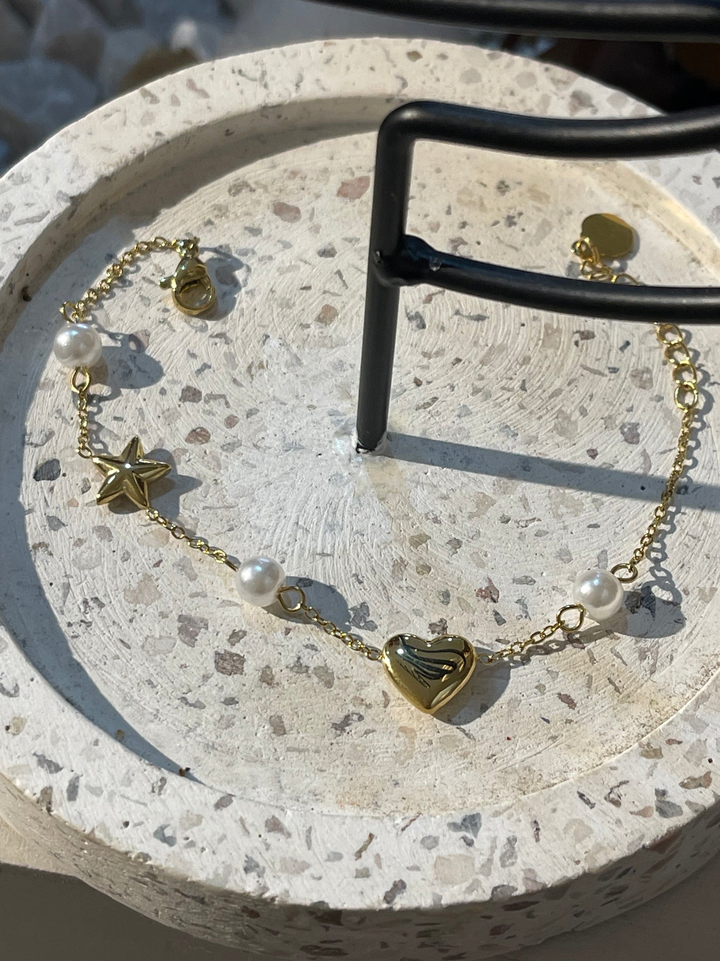 Pulsera estrella corazón